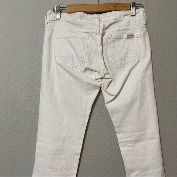 Mango Atice White Skinny Jeans Low Rise Y2K Womens 2 Casual Zip Fly Classic - Picture 6 of 10